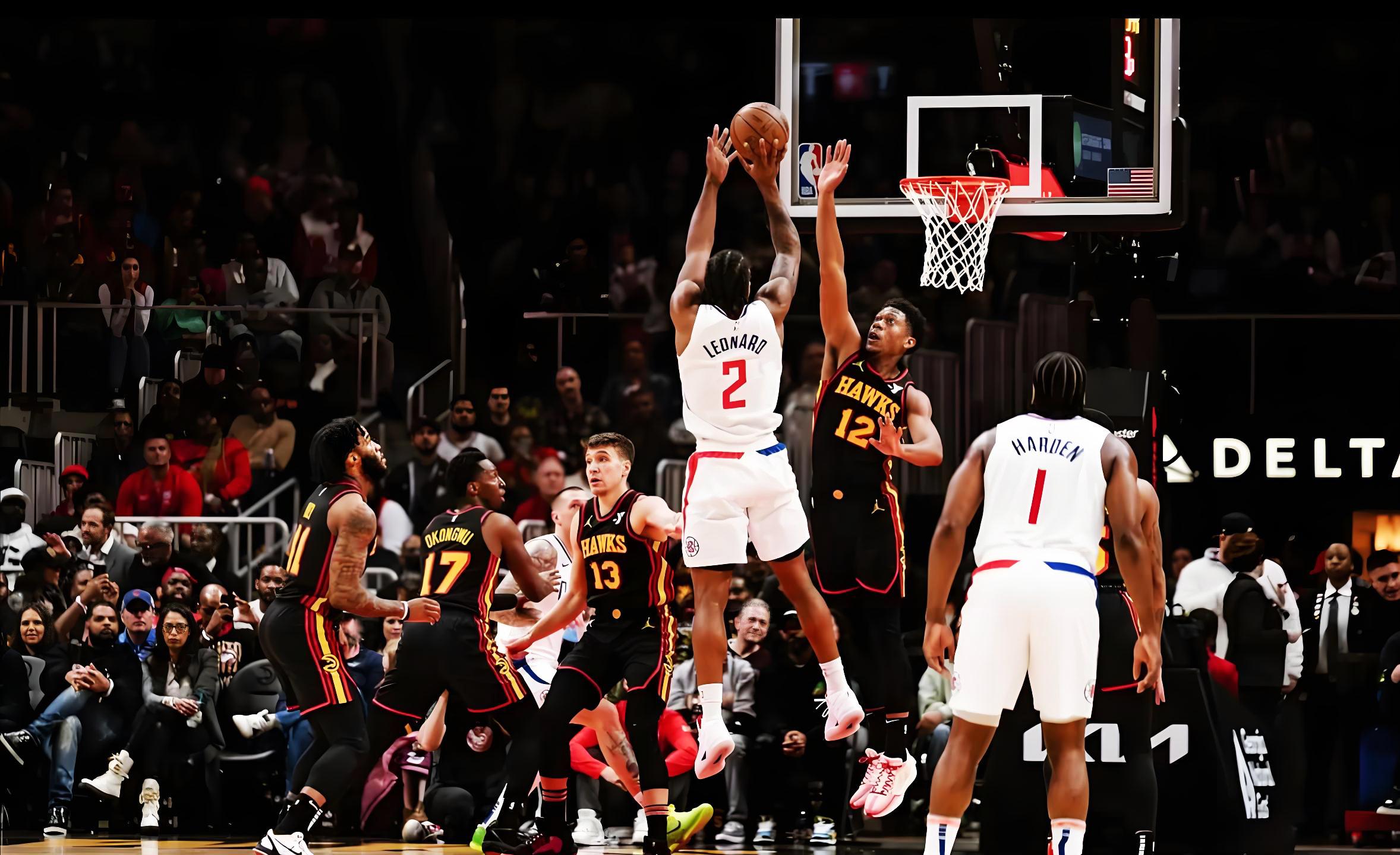 快船击败爵士，伦纳德压哨绝杀成全队英雄