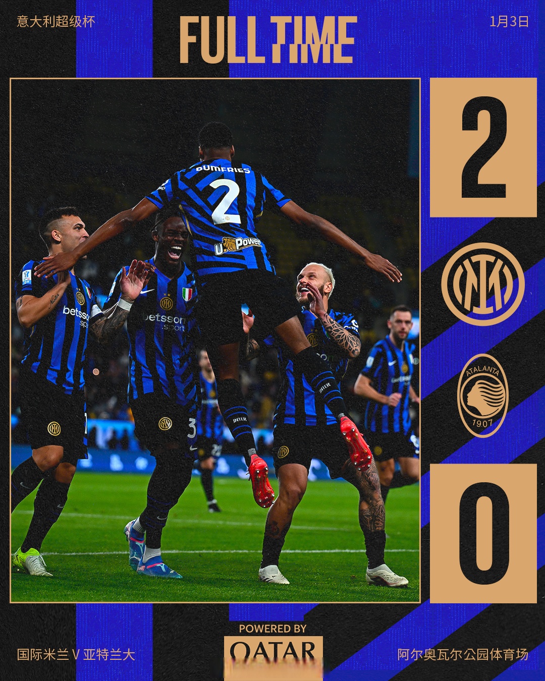 亚特兰大客场不敌国米，遭遇失利